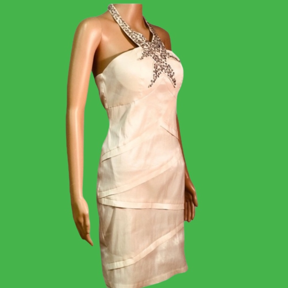 Romeo&Juliet couture halter sequined dress sz M